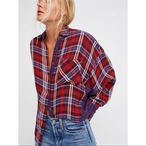 Free People One of the Guys Flannel